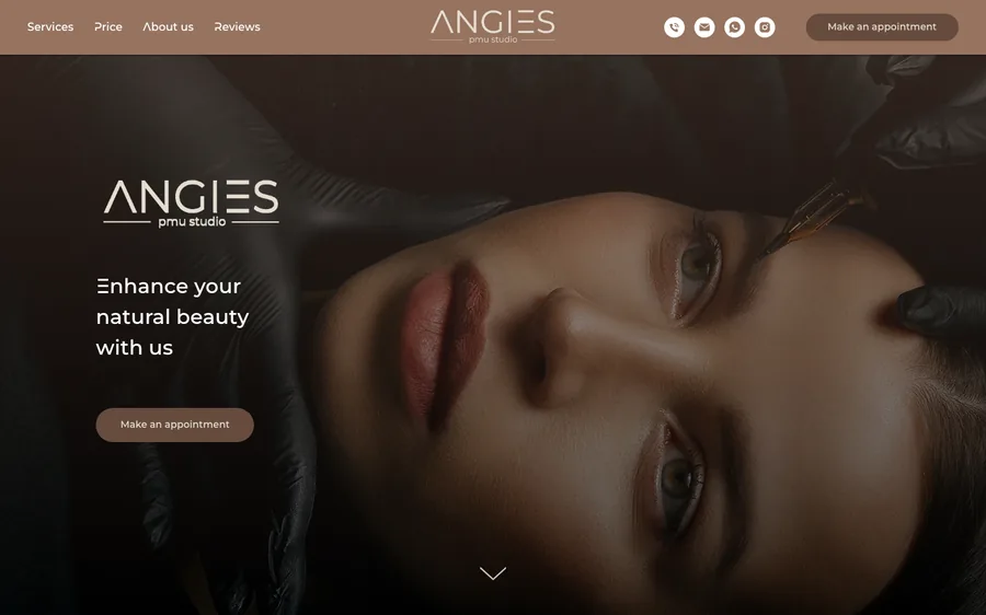 Angie's PMU website