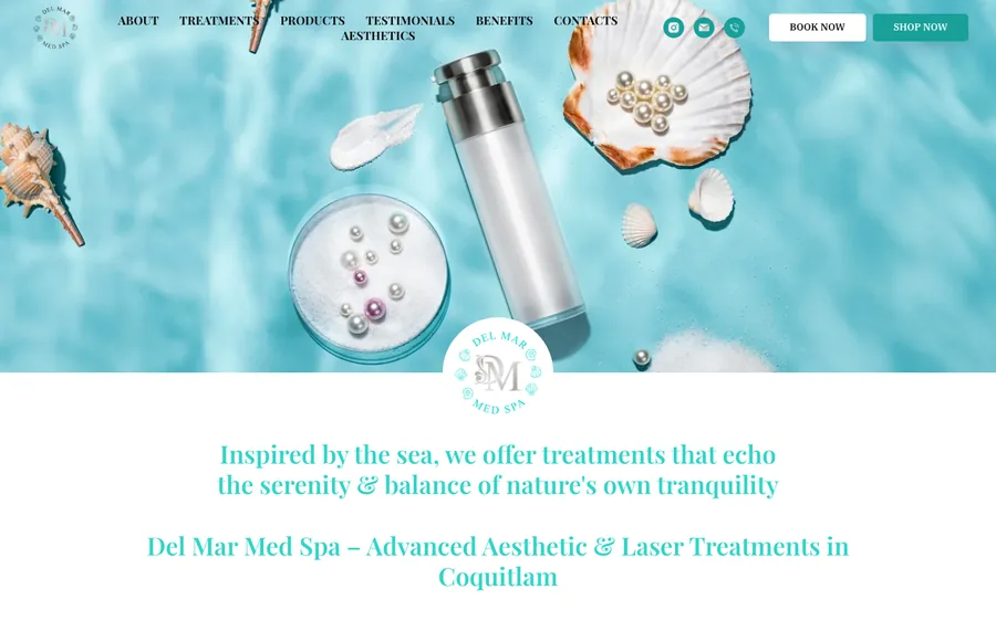 Delmar Medspa website
