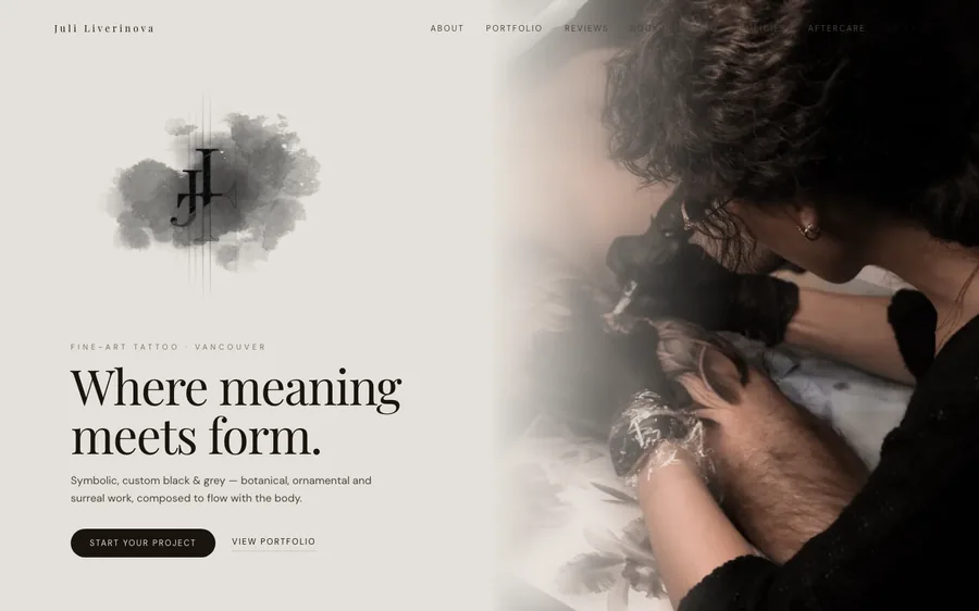 Juliverinova website