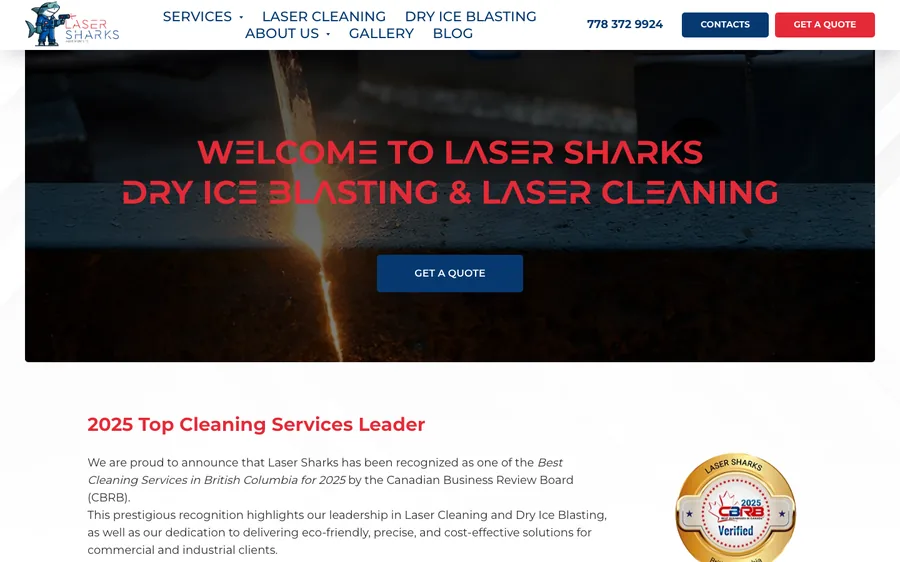 Laser Sharks website