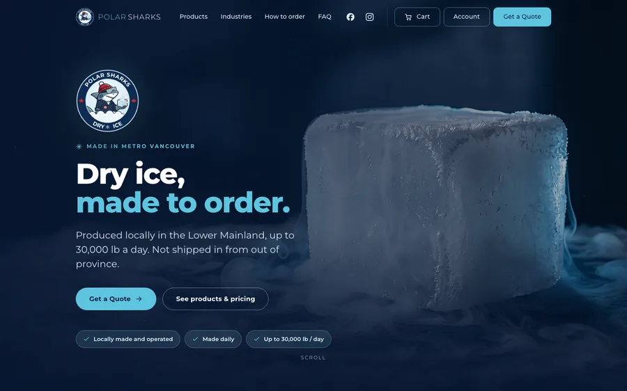 Polar Sharks website